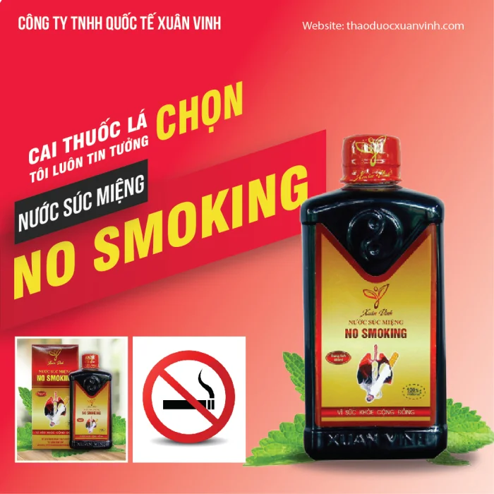 HẾT THÈM THUỐC LÁ KHI SỬ DỤNG NƯỚC SÚC MIỆNG NO SMOKING