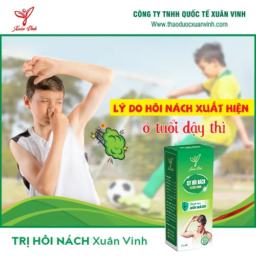 MẤT TỰ TIN VÌ BỆNH HÔI NÁCH Ở TUỔI DẬY THÌ