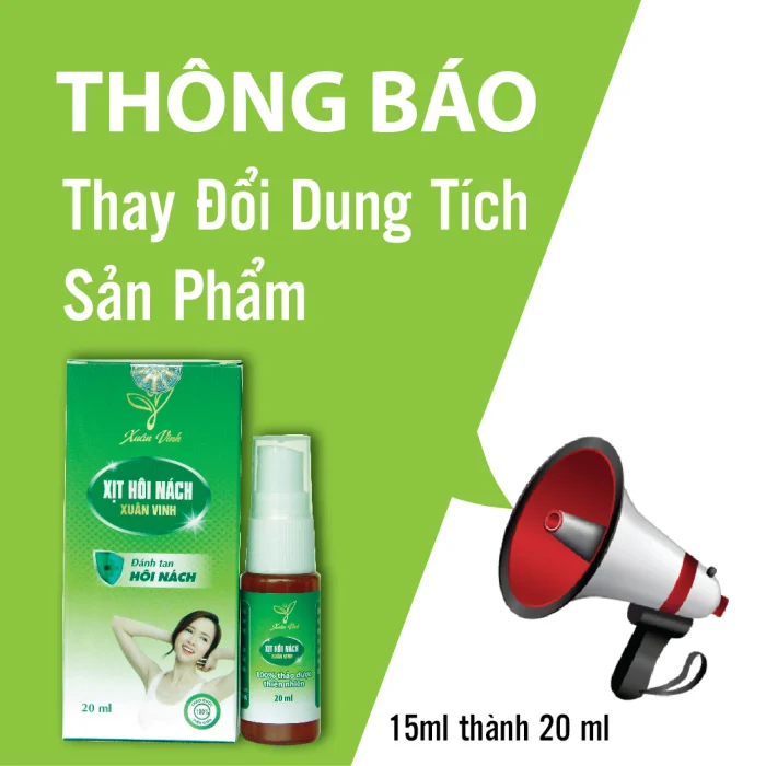 THÔNG BÁO - Thay Đổi Dung Tích Sản Phẩm